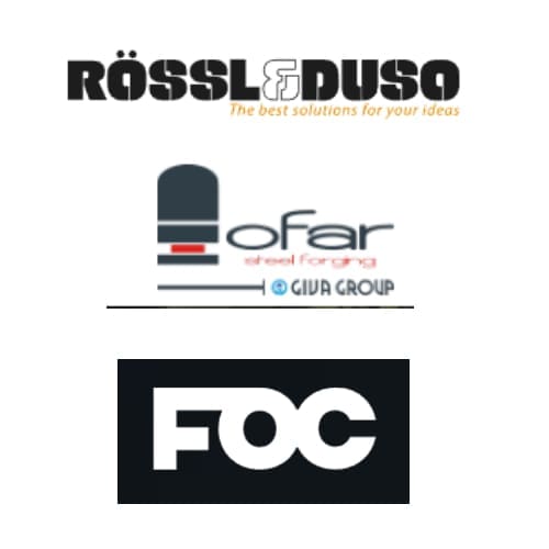 A group of logos that include the foc, rössl & duso and ofar.